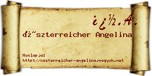 Öszterreicher Angelina névjegykártya